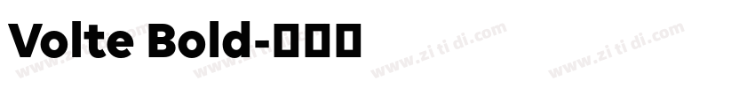 Volte Bold字体转换